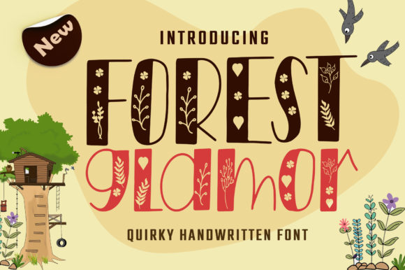 Forest Glamor: The Quirky Display Font That Redefines Creative Standout
