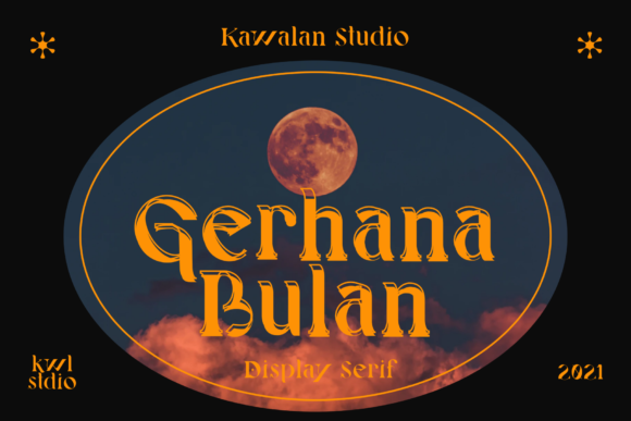 Gerhana Bulan: Evaluating a Chic, Wavy Display Font for Distinct Branding