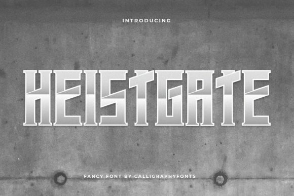 Heistgate: The Bold Display Font for Impactful Design