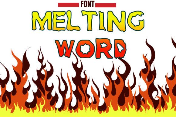 Melting Word: A Distinctive Display Font for Bold Visual Impact