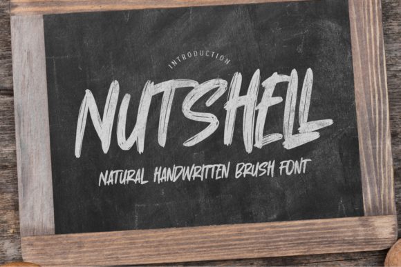 Nutshell: The Gloomiest Brushed Display Font for Bold Street Art