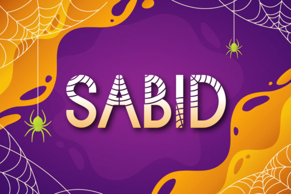 Sabid: The Spooky Display Font for Creative Projects