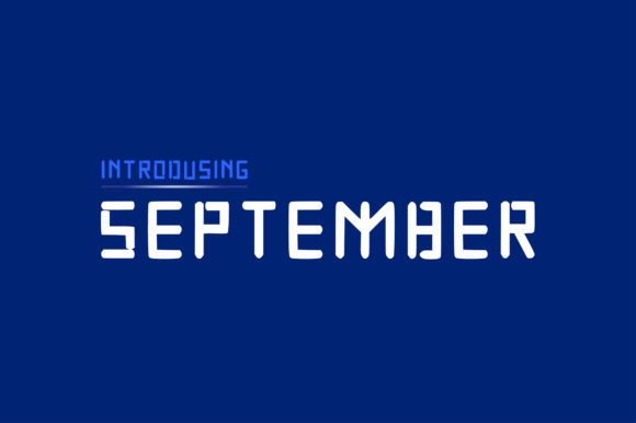September: A Modern Display Font for Bold Projects