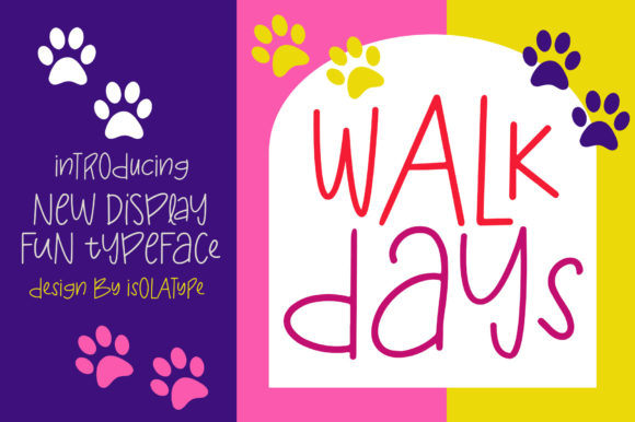 Walk Days: The Chalkboard Font That Brings Authenticity to Your Designs